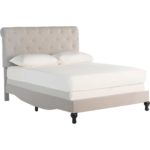 Harvey Upholstered Bed Light Gray