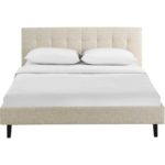 Lester Fabric Bed Beige