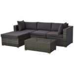 Outside Rattan Wicker Furniture Couch Lounge