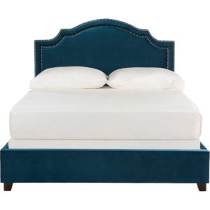 Thaddeus Upholstered Bed Navy