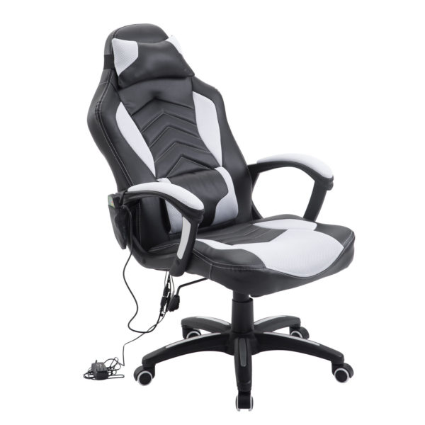 HomCom Racing Style Heated Gaming Chair with