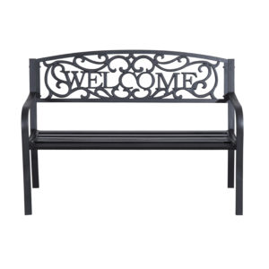 Outsunny 2 Seater 50" Steel Welcoming Vines