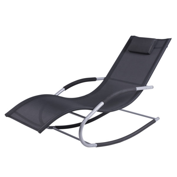 Outsunny Chaise Rocker Patio Lounge Chairs Swing