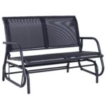 Outsunny Steel Sling Fabric Outdoor Double Glider
