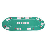 Soozier 71"x36" Rubber 8 Player Oval Non-Slip