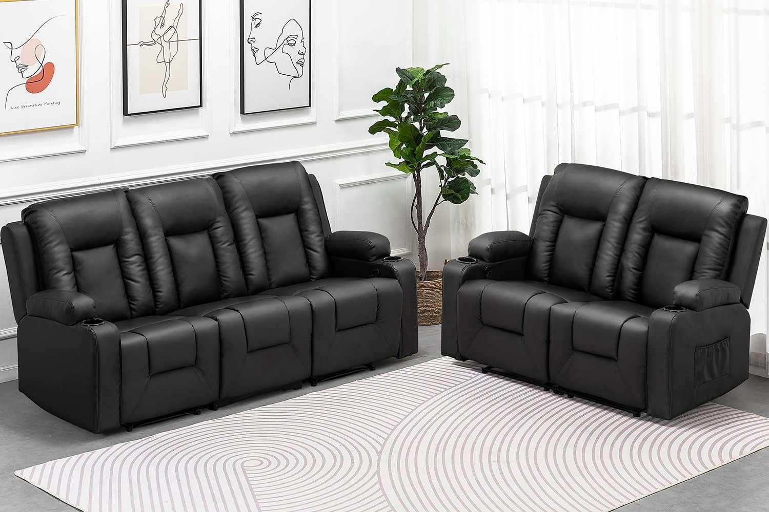 COMHOMA Recline Chair Set