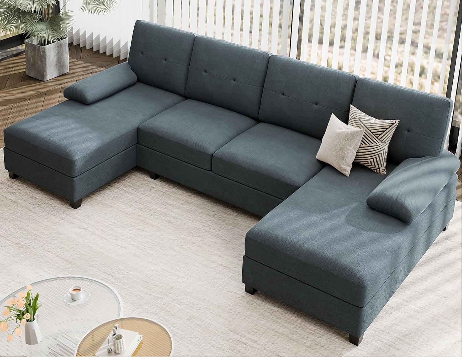 JAMFLY Sectional Sofa Couches